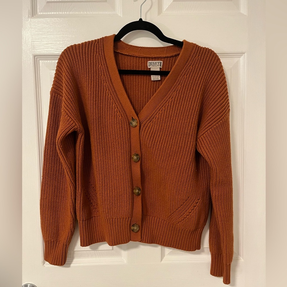 Duluth Trading Co. Women's V Neck Cardigan size Small